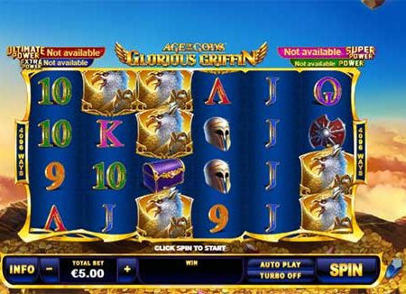 Hướng dẫn chơi slot Age of the Gods: Glorious Griffin tại FB88